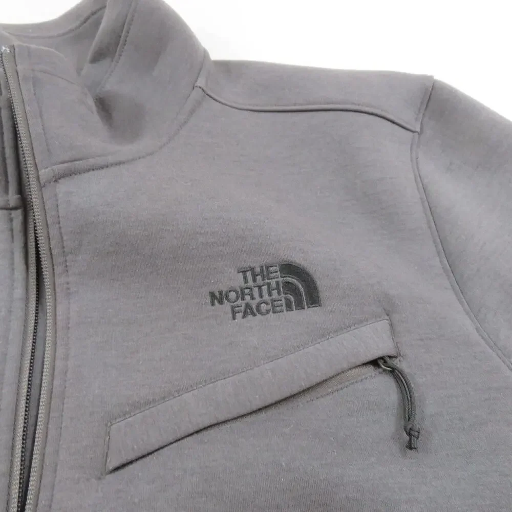 The North Face Mens Fleece Jacket Gray Zip Up Sz XL